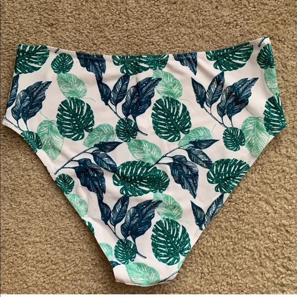 Cupshe Swim Nwt High Waisted Floral Cupshe Bottoms Poshmark